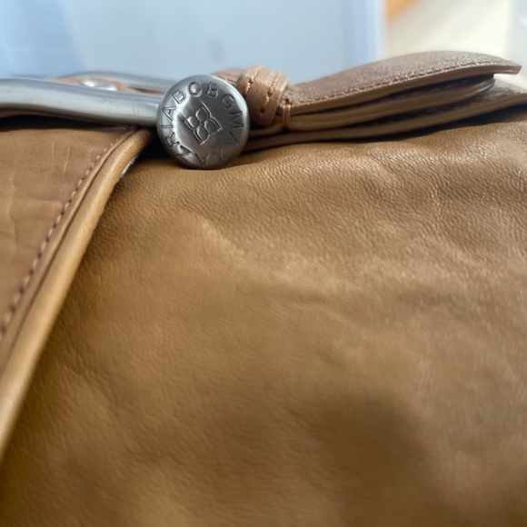 BCBGmaxaria tan leather envelope clutch - Picture 2 of 7